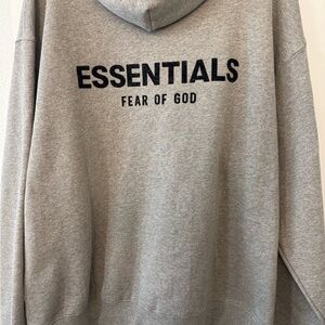 Fear of God Essentials Heather Gray Hoodie